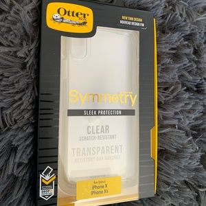 Brand new clear otter box phone case     For iPhone XS or iPhone X
